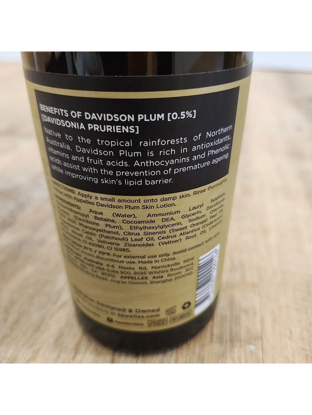 Appelles Apothecary & Lab Davidson Plum Hand & Body Wash 16.9 Oz.